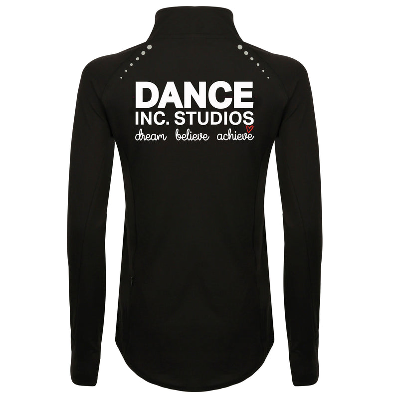 Dance Inc Studios Half Zip Drill Top
