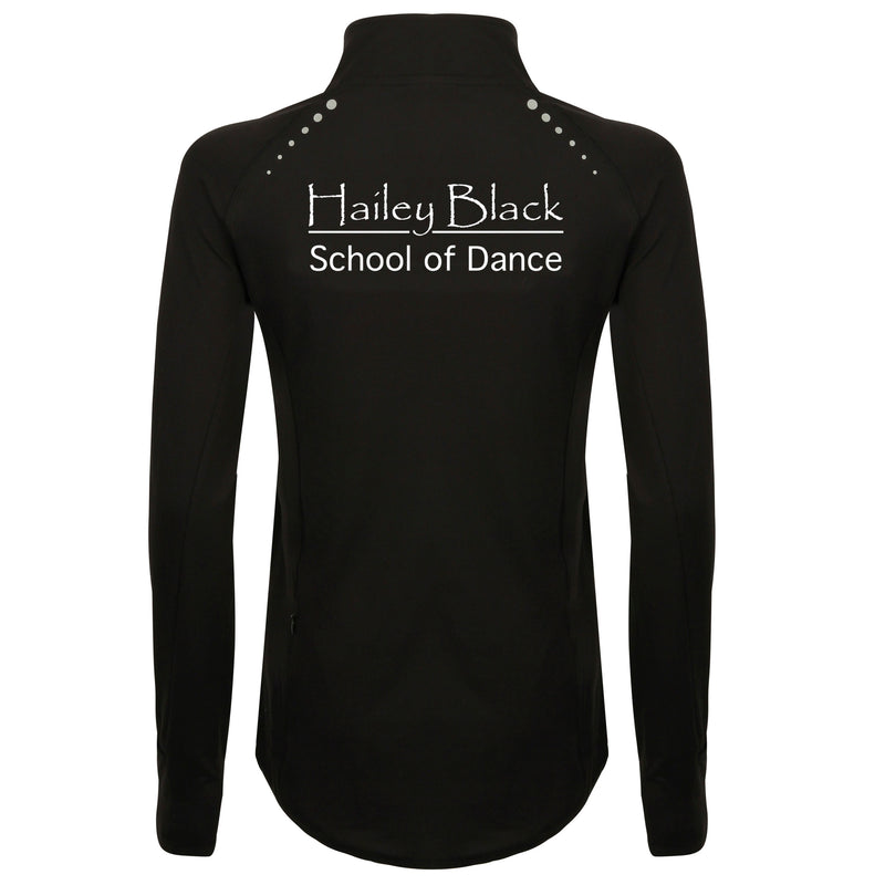Hailey Black School of Dance Half Zip Drill Top