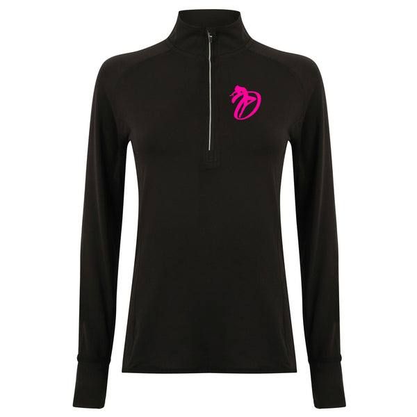 Dancilicious Dance Company Half Zip Drill Top